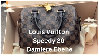 LV Speedy B20 Damiere Ebene Reveal  What Fits [upl. by Etnohs122]