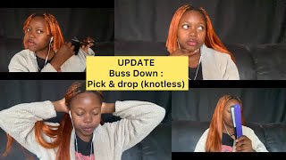 UPDATE Knotless bussdown pick and drop braids [upl. by Amber]