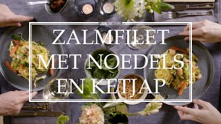 Lekker wokkken  zalmfilet met noedels  CookLoveShare [upl. by Darrelle]