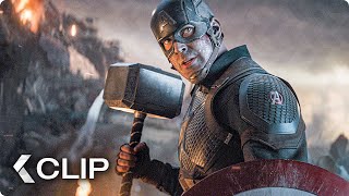 Captain America Lifts Thors Hammer Mjolnir Scene  AVENGERS 4 Endgame 2019 [upl. by Semele572]