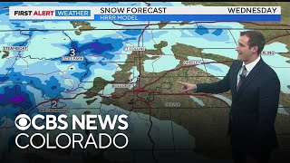 Rain and snow across Colorado could Denver pick up a few flakes [upl. by Zippora748]