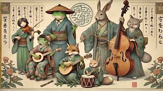 Shamisen 三味線 X Fluto X Koto X ElectricGuitar喵獸戲畫Relaxing Background Music for Working or Study [upl. by Dom]