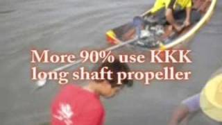 KKK Long Shaft Propeller  Long Tail Boat Racing [upl. by Rudy913]