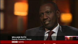 HARDtalk William Ruto Kenyas Deputy President 2019 [upl. by Enneyehc544]