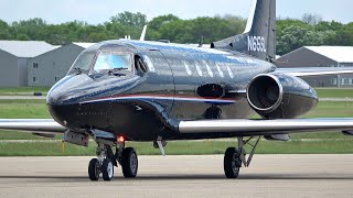 RARE Rockwell Sabreliner 65 Landing and Takeoff at KANE [upl. by Natasha]