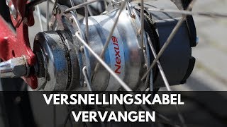 Shimano Nexus 7 versnellingskabel vervangen  Versnelling kabel monteren [upl. by Knah157]