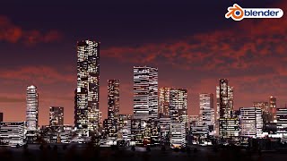 Make City in 5 MINUTES  Blender 3D [upl. by Aibun]