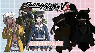 REDESIGNING DANGANRONPA V3 CHAPTER 3  commentary speedpaint rewrite [upl. by Ranice]