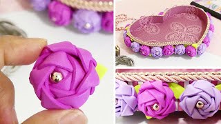 DIY Decorative Tray DIY Foam Rose Flower and a Heart Tray for Valentines DayMothers Day Gift [upl. by Calandra]