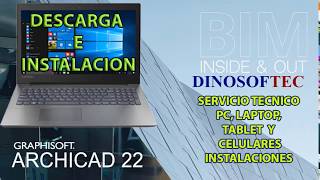 COMO DESCARGAR E INSTALAR ARCHICAD 22 INGLES Y ESPAÑOL [upl. by Cirdnek]