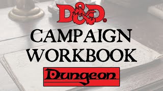 Dungeon Magazine Campaign Workbook Collection Old Game Aid Articles for DampD RPG DMsGMs [upl. by Blackstock]