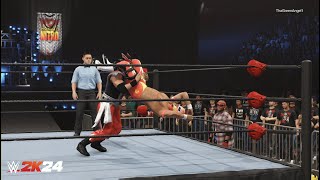 WWE 2K24  Rey Mysterio Jr vs Blitzkrieg  WCW Nitro [upl. by Asamot696]