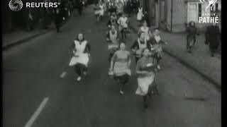 Pancake Day race 1950 [upl. by Lea56]