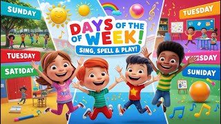 Days of the Week Song for Kids  Learn the 7 Days of the Week  Preschool amp Kindergarten [upl. by Amor]