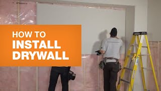 How To Install Drywall The Right Way [upl. by Ecnarolf]