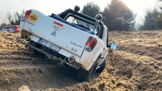 RC TOYOTA HILUX LWB  MITSUBISHI L200  WINDY OFFROAD ADVENTURES  RC SCALE OFFROAD [upl. by Trude]