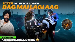 Splendor leke Kashmir pahuchna ho gya Mushkil 😭 Side Bag mai aag lag gayi 😰 kapde jal gye sare Ep02 [upl. by Laughlin]