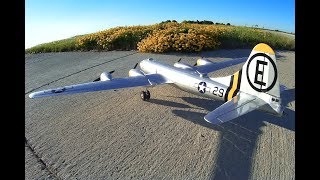 Guillows B29 Superfortress rc slow flight 2017 [upl. by Luanni752]