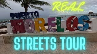 🔴 Puerto Morelos Walking at the streets behind the Promenade Tour Part 2 November 2024 [upl. by Melamie]