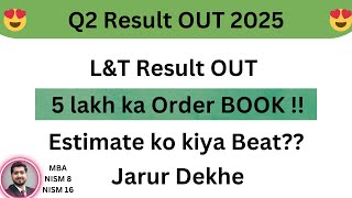 LampT Q2 Results 2025😍😍  LampT Results Today  lampt Share Latest News  Larsen and Toubro Results Today😍 [upl. by Yxel]