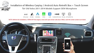 Volvo V40 S60 XC60 V60 XC70 S80 1114 Models Updating with Carplay Android Auto withTouch Screen [upl. by Nil124]