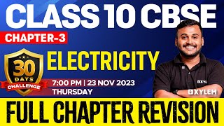 Class 10 CBSE Physics  Chapter 3  Electricity  Full Chapter Revision  Xylem Class 10 CBSE [upl. by Osugi97]