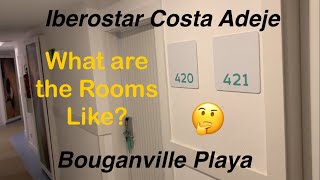 Iberostar Bouganville Playa  Costa Adeje interconnecting ￼Room Tour [upl. by Serg]