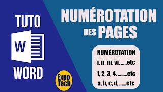 Comment insérer des numéros de pages différents dans un document Word [upl. by Nanfa334]