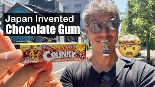 Japan Invented Crunchy CHOCOLATE GUM amp Chocolate “Cheese” Slices [upl. by Ahsas414]