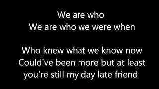 A Day Late by Anberlin w lyrics [upl. by Belford986]