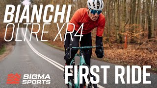 Matt Stephens Bianchi Oltre XR4 CV Disc Road Bike First Ride  Sigma Sports [upl. by Acinhoj944]