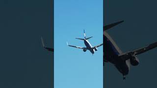 Ryanair 737 heading to Prestwick from Troon beach near Royal Troon Golf club [upl. by Harikahs]