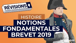 Histoire  notions fondamentales pour le Brevet 2019 [upl. by Torray]