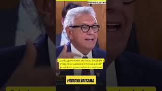 Governador de Goiás pode legislar bolsonaro lula nordeste goiás Goiás shorts [upl. by Nelloc654]