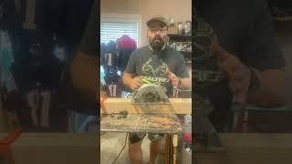 how to change out a circular saw blade [upl. by Ahsinac500]