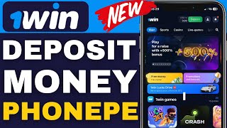 How To Deposit Money In 1win App By Phonepe 2024 [upl. by Nangem536]