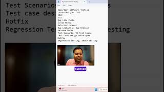 Software Testing Important Interview Questions SoftwareTesting AutomationTesting shorts [upl. by Etteiram]