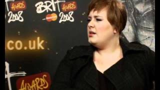 Adele interview on the BRITS the X Factor and the Osbournes [upl. by Nosnek]