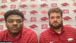 Arkansas Players Press Conference  Arkansas vs Ole Miss Preview [upl. by Dimah]