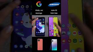 Google pixel 4xl vs samsung note 10 speed test viralshorts [upl. by Yrovi]