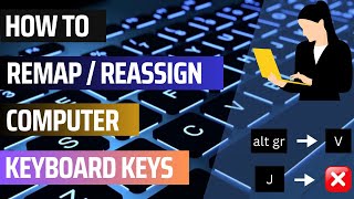 How to Remap  Reassign Computer Keyboard Keys [upl. by Nonnairb643]