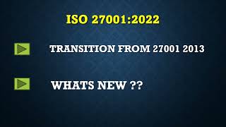 Whats New in ISO 27001  2022  Difference Between ISO 27001 2013 and ISO 27001  2022 [upl. by Nnairrehs258]