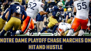 Notre Dame Continues Their Playoff Chase  Hit and Hustle [upl. by Ennobe696]