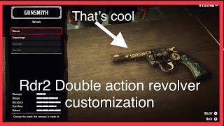 Top 3 Double action revolver customization Red dead redemption 2 [upl. by Maltz]