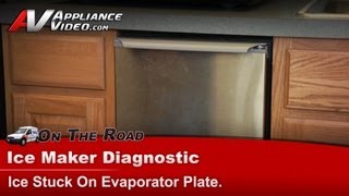 Maytag Ice Maker Repair  Ice Stuck On Evaporator Plate  Grid Assembly [upl. by Hirasuna]