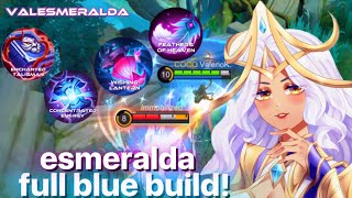 ESMERALDA WITH FULL BLUE BUILD  CONCENTRATED ENERGY  WISHING LANTERN  Valesmeralda  MLBB [upl. by Wiley945]