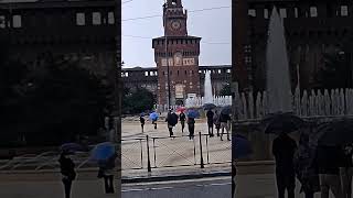 Tour to Sforzesco Castle Milan Italy on a Rainy Day  Europe Travel Oct 2024 [upl. by Notnarb]