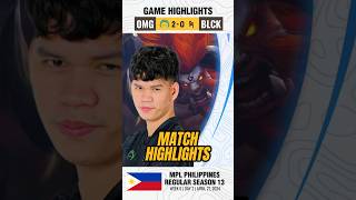 Chaknu MPL PH comeback Omega vs Blacklist International Game Highlights MPL PH S13  Week 6 Day 2 [upl. by Neetsuj744]