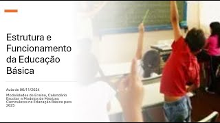 Modalidades de Ensino Modelo de Calendário Escolar e de Matriz Curricular [upl. by Asilak]