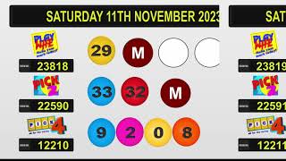 Nlcb Draw Results Saturday 11th November 2023 [upl. by Kurtis339]